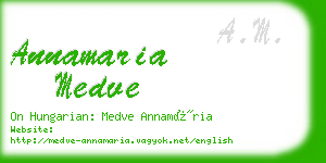 annamaria medve business card